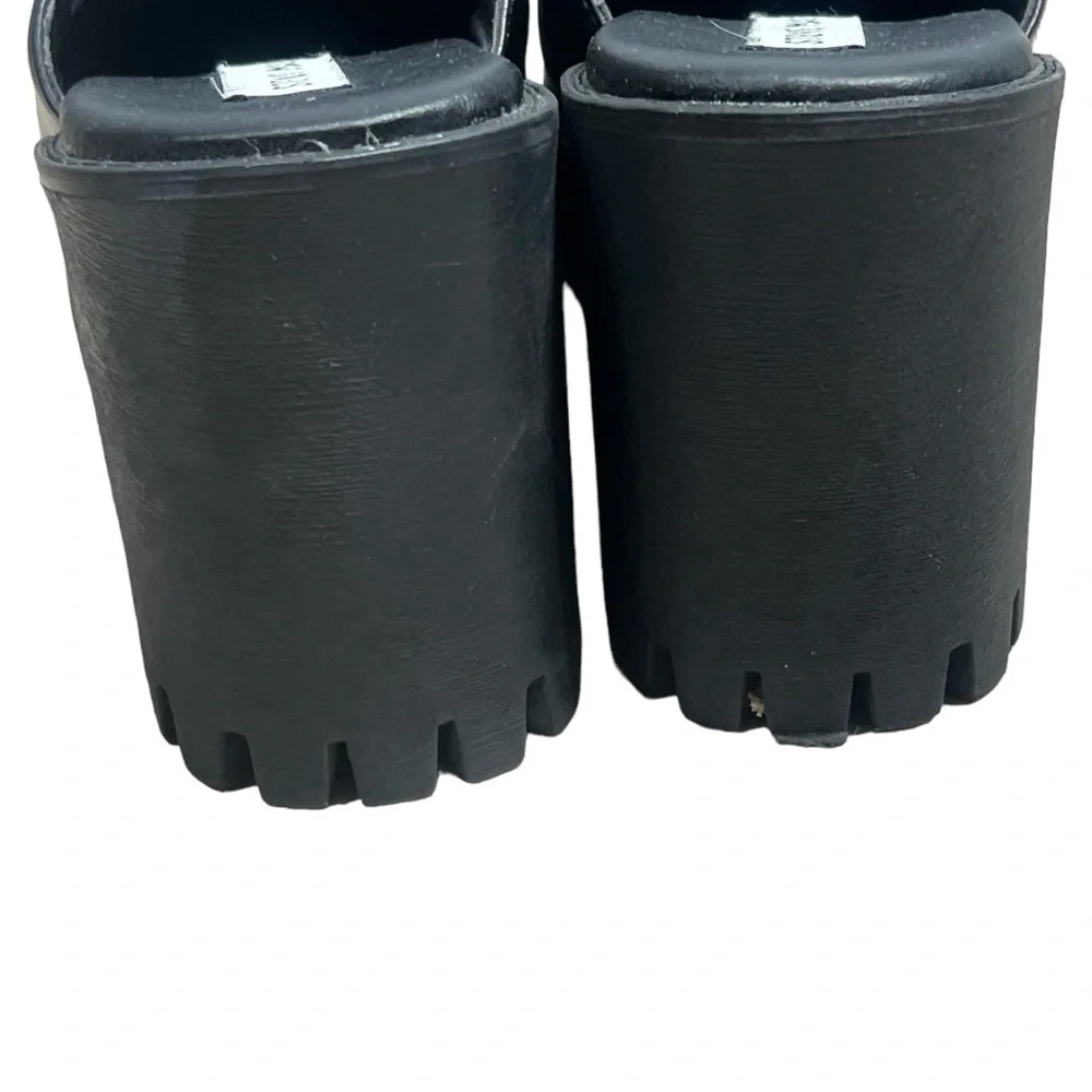 Steve Madden Black Platform Mules - Picture 8 of 13